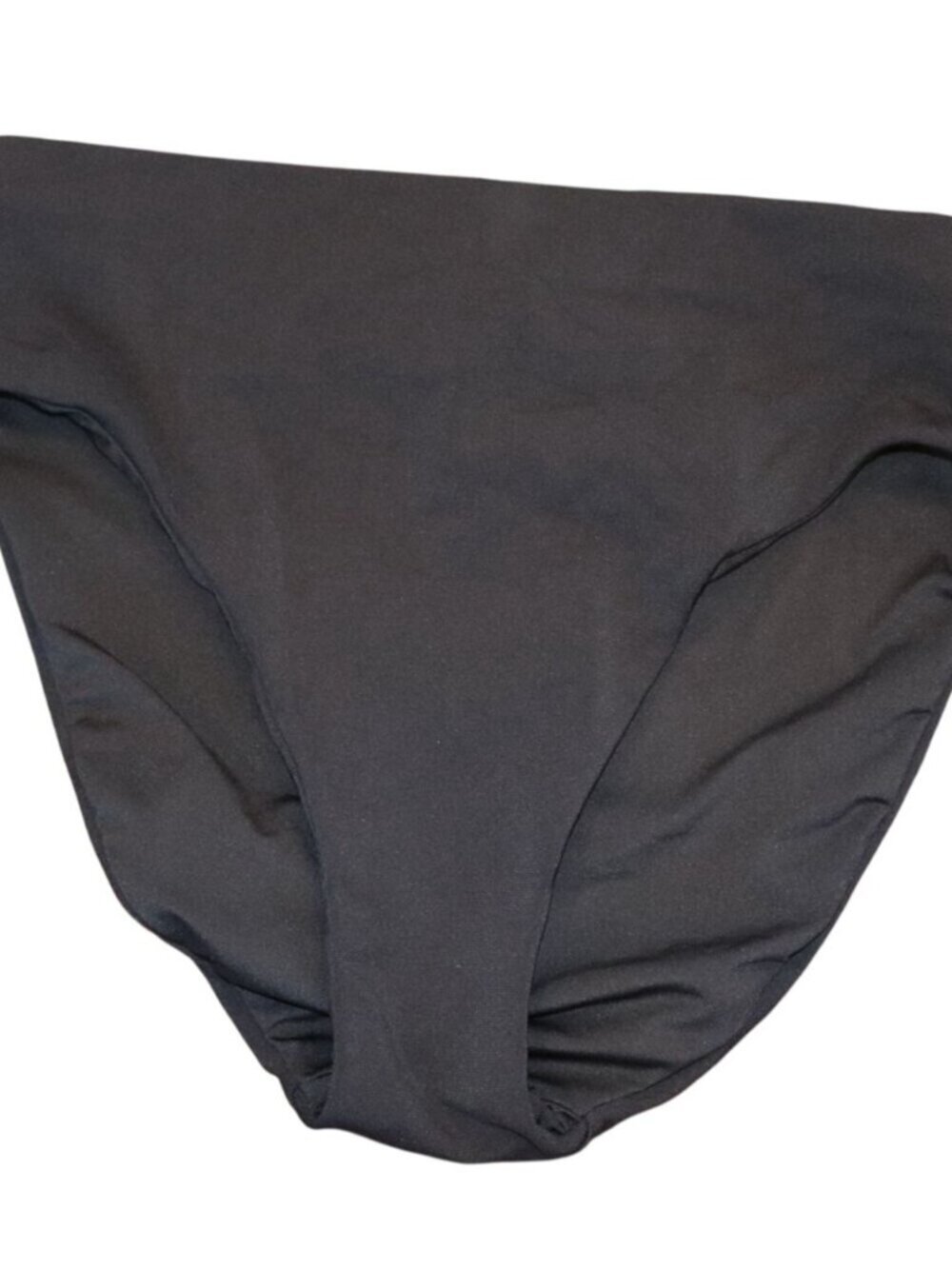 Robin Piccone Womens Black High-Waisted Bikini Bottom Size S Nylon Blend